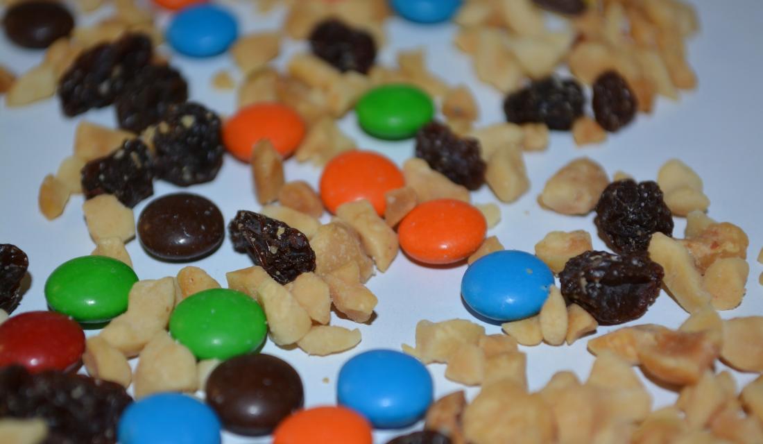 Süßigkeiten und Nüsse