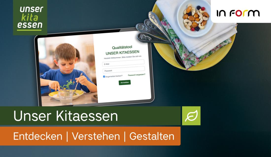 Anmeldemaske zum QM-Tool Unser Kitaessen