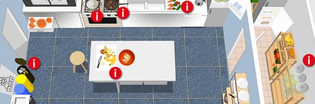 Grafik mit Grundriss einer Kita