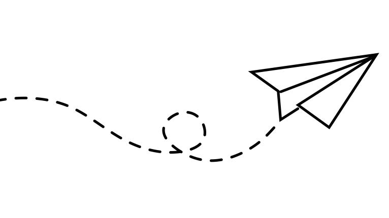 Kontinuierliche Linie Papier Flugzeug